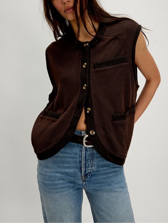 Free People Tops - Free People Jackie Sweatshirt Vest